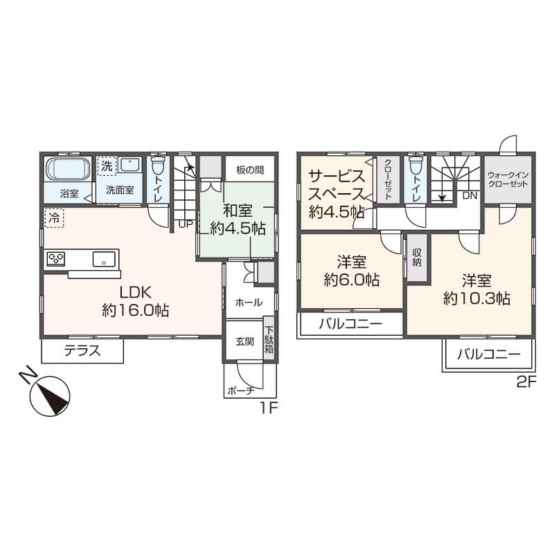 戸建て間取り図サンプル3